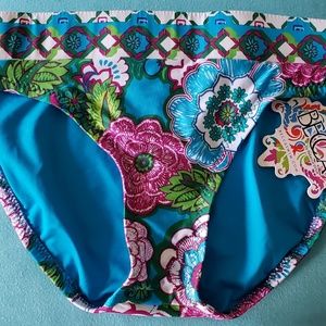 BECCA Swimwear Top & Bottom M  American Fit in Aqu